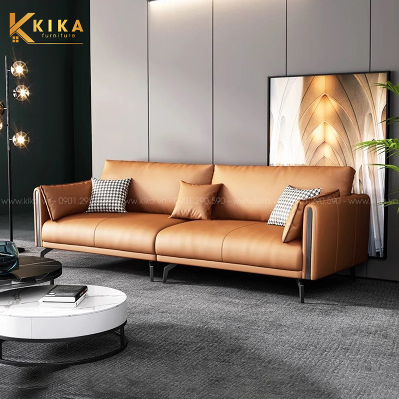 Ghế sofa văng da Hàn Quốc hiện đại thanh lịch