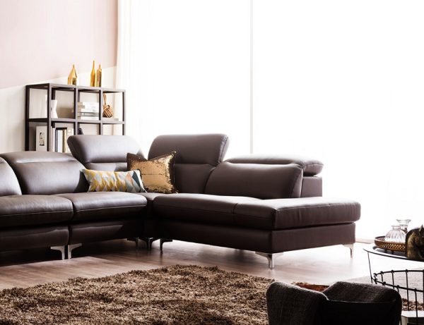 Sofa góc L HNS142 – Thiết kế đơn giản, hiện đại